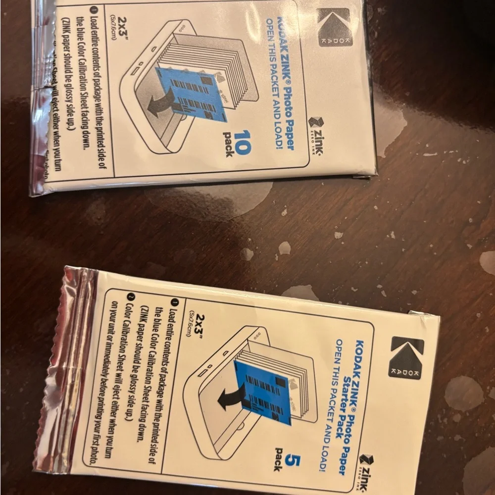 Kodak Printomatic Camera Bundle in Blue and White